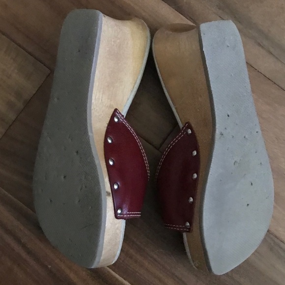 Steve Madden burgundy Wedges Size 6B - Picture 5 of 6